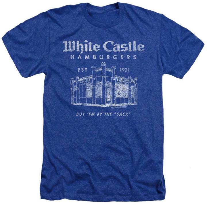 Men's White Castle Short Sleeve Graphic T-shirt - Royal Blue