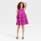 Women's Sleeveless Multi Tiered Dress - Who What Wear Purple