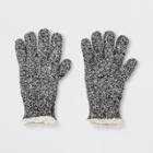 Isotoner Women's Recycled Yarn Fleece Lined Marled Gloves - Gray/white