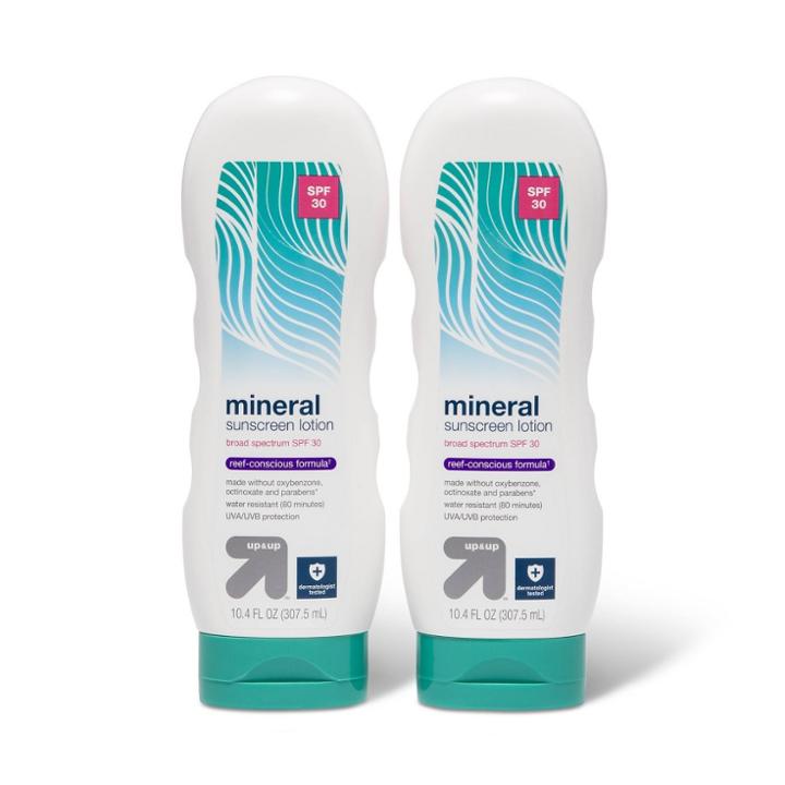 Mineral Sunscreen Lotion Value Pack - Spf 30 - 2pk/20.8 Fl Oz - Up & Up
