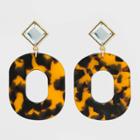 Lucite Hoop Earrings - A New Day Gold, Women's