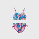 Girls' Tropical Floral Bikini Swimsuit Set - Cat & Jack Blue