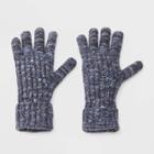 Women's Ribbed Lined Gloves - Universal Thread Gray/blue