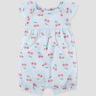 Baby Girls' Cherries Romper - Just One You Made By Carter's Blue Newborn