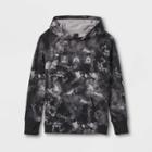 Boys' Printed Fleece Hooded Sweatshirt - All In Motion Black