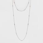 Target Choker And Long Layered With Crystal Stone Necklace - A New Day Rose Gold