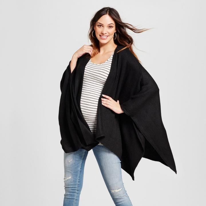 Maternity Cozy Wrap Cardigan - Isabel Maternity By Ingrid & Isabel Black One Size, Infant Girl's