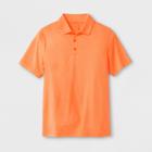 Boys' Stripe Golf Polo Shirt - C9 Champion Orange Heather