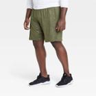 Men's Big & Tall Camo Print Training Shorts - All In Motion Olive Green