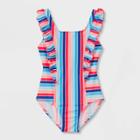 Toddler Girls' Americana Striped One Piece Swimsuit - Cat & Jack