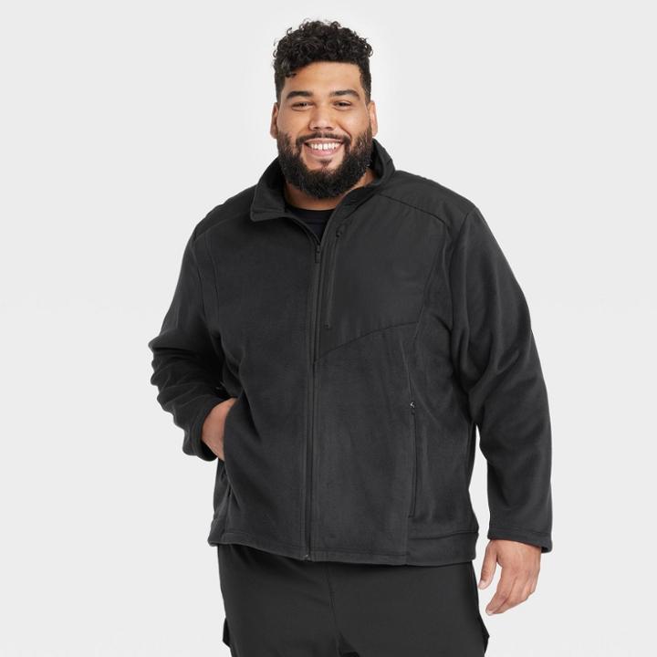 Men's Big & Tall Big & Tall Polartec Fleece Jacket - All In Motion Black