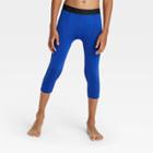 Boys' 3/4 Fitted Performance Tights - All In Motion Blue