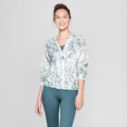 Women's Floral Print Softshell Jacket - Joylab Mediterranean Teal