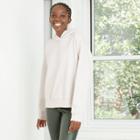 Women's Hooded All Day Fleece Sweatshirt - A New Day Cream