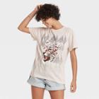 Women's Def Leppard Animal Print Short Sleeve Graphic T-shirt - White