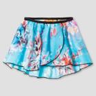 Danshuz Girls' Elastic Skirt With Flowers - Blue