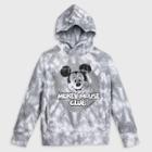 Boys' Disney Mickey Mouse Hooded Pullover Sweatshirt - Gray 3 - Disney