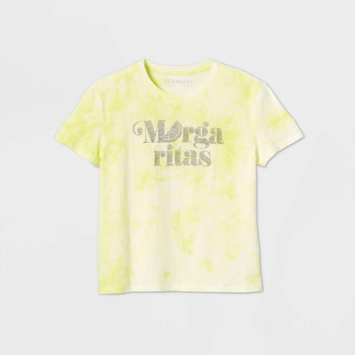 Fifth Sun Women's Margaritas Short Sleeve Graphic T-shirt - Green