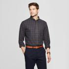 Men's Plaid Standard Fit Pocket Flannel Long Sleeve Collared Button-down Shirt - Goodfellow & Co
