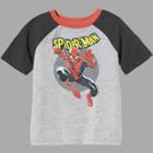 Marvel Petitetoddler Boys' Short Sleeve Spider-man T-shirt - Gray 2t, Boy's,