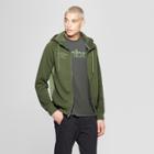 Umbro Men's Quilted Fleece Full Zip Hoodie - Bronze Green