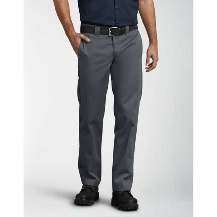 Dickies Men's Slim Fit Straight Leg Work Pants - Charcoal