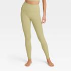 Women's Ultra High-rise Rib Leggings - All In Motion Olive Green