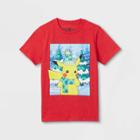 Boys' Pokemon Pika Holiday Short Sleeve Graphic T-shirt - Red