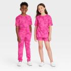 Kids' Short Sleeve T-shirt - Cat & Jack Dark Pink