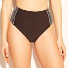 Women's Full Coverage High Waist Bikini Bottom - Kona Sol Black