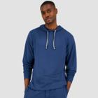 Hanes Premium Men's Long Sleeve Pajama Hoodie - Blue