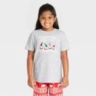 Kids' Holiday 'gnomes' Matching Family Pajama T-shirt - Wondershop Gray