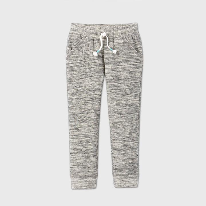 Toddler Girls' Fleece Jogger Pants - Cat & Jack Gray