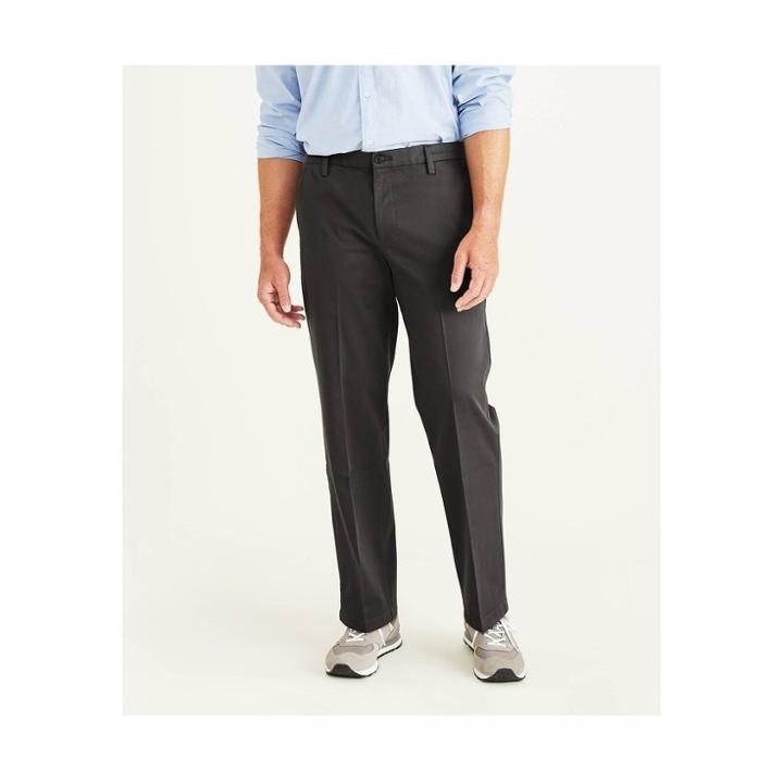 Dockers Men's Big & Tall Classic Fit Straight Workday Trousers - Gray