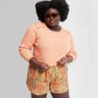 Plus Size High-rise Dolphin Shorts - Wild Fable Brown Floral
