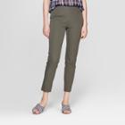 Women's High-rise Skinny Ankle Pants - A New Day Olive (green)