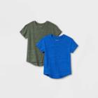 Toddler Boys' 2pk Jersey Knit Short Sleeve T-shirt - Cat & Jack Blue/green