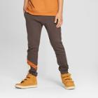 Boys' Colorblock Knit Jogger Pants - Art Class Gray Xs, Gray Orange