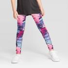 Girls' Marble Print Performance Leggings - C9 Champion Navy L, Girl's, Size: