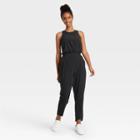 Women's Stretch Woven Sleeveless Jumpsuit - All In Motion Black