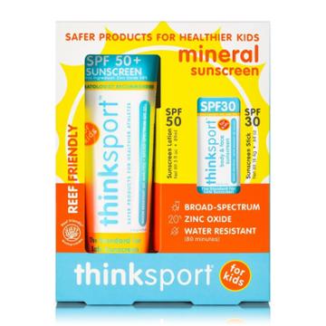 Thinksport Kids Mineral Kids Sunscreen And Adult Stick - Spf 50 - 3 Fl Oz/spf
