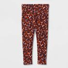 Toddler Girls' Animal Print Leggings - Cat & Jack Brown