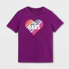 Target Pride Kids Short Sleeve Love My Dads T-shirt - Airy Purple