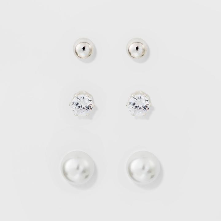 Target Stud Earring Set 3ct - A New Day