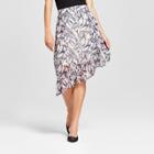 Women's Printed Asymmetrical Ruffle Skirt - Mossimo Light Purple