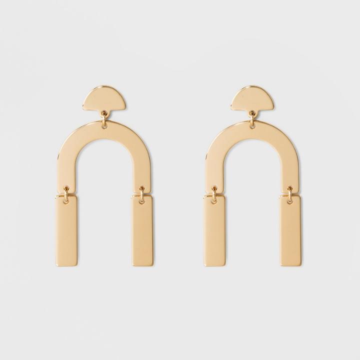 Sugarfix By Baublebar Arc Drop Earrings - Gold, Girl's