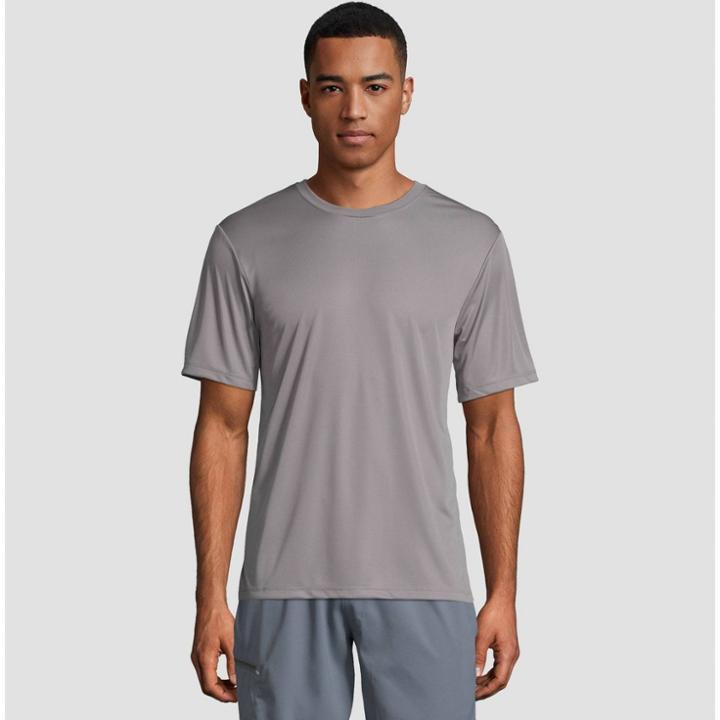 Hanes Men's Big & Tall Short Sleeve Cooldri Performance T-shirt -graphite