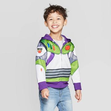 Toddler Boys' Toy Story Buzz Lightyear Dress Up Hoodie - Gray