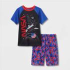 Boys' Nasa Americana 2pc Pajama Set - Black/red/blue