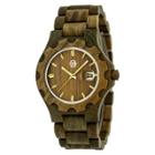 Earth Wood Men's Gila Eco - Friendly Sustainable Wood Bracelet Watch - Olive, Olive Tree